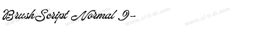 BrushScript Normal I字体转换 BrushScript Normal I字体转换